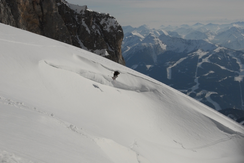 Edelgriess freeride, h�tt�rben a Reiteralm p�ly�i l�that�ak