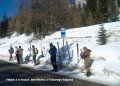 Indul�s a Falzarego-h�g� alatti parkol�b�l busszal cca 1,5 km
