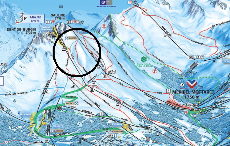 Ebben a hegyoldalban történt a baleset Ebben a hegyoldalban történt a baleset