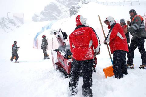Wengen, Svájc, elmaradt az edzés (Kép: Ski Racing Magazine / Facebook)