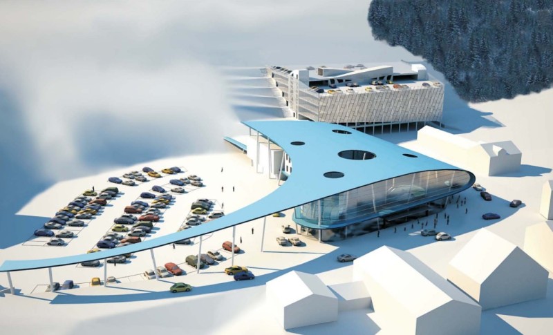 A teljesen megújult völgyállomás látványterve A teljesen megújult völgyállomás látványterve