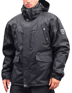 Fundango Grant kabát  Férfi snowboard kabát. Dripex anyagból. Kivehető belső kabát. Hónalj szellőző, kivehető hófogó. Síszemüveg, telefon és mp3 zseb. Levehető és állítható kapucni. Összekapcsolható nadrággal.