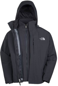 The North Face M Evolution TriClimate kabát  Férfi sí, illetve snowboard kabát. 2 rétegű. Kivehető polár belső pulóver. Levehető kapucni. HyVent 2L anyag.