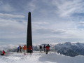 A legmagasabb ponton l�v� kil�t�: a Schwarze Schneid obeliszk 3370 m�teren