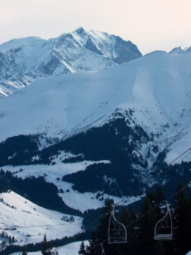 Mt.Blanc csúcsa a Rochebrune-ról