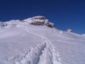 A Zsigmondy Emilr�l elnevezett H�tte - Rifugio Comici 2224 m magasan