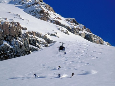 A heli s�el�s igen n�pszer� az orsz�gban - Fot�: Mt Hutt Heli Ski