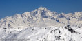Kil�t�s a Mont Blanc-ra a Val Thorens feletti 3000-es hegyekr�l.