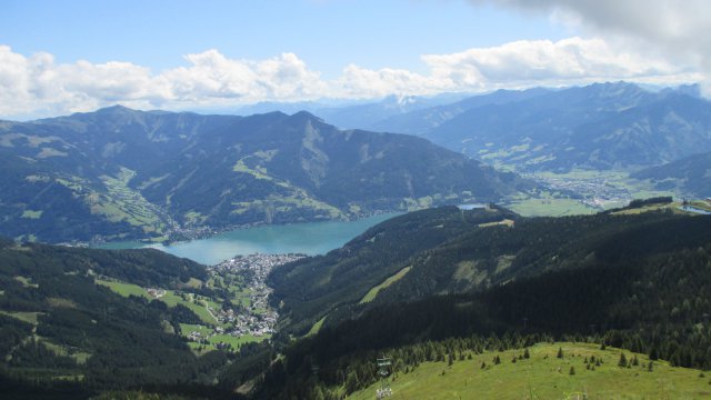 Zell am See és Zeller See a Schmittenhöhe-ről - Kattints a képre a nagyításhoz Zell am See és Zeller See a Schmittenhöhe-ről - Kattints a képre a nagyításhoz