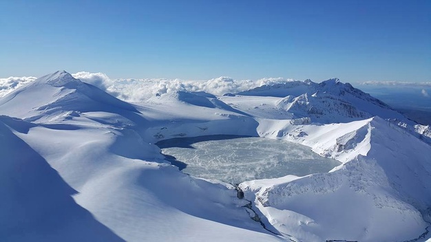 Ruapehu hegy a havazás után - Fotó: snow.co.nz Ruapehu hegy a havazás után - Fotó: snow.co.nz