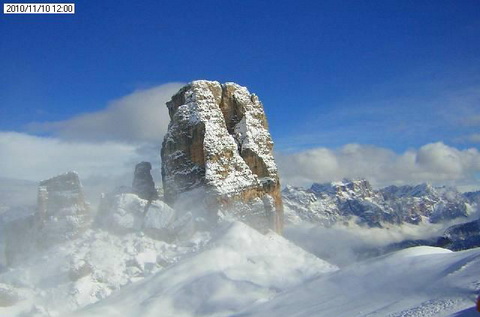 Cortina: webkamera kép szerda délelőtt Cortina: webkamera kép szerda délelőtt