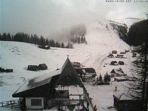 Aflenz-Bürgeralm webkamera-képe 2009. dec. 23-án