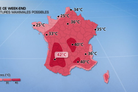 Támad a meleg Franciaországban