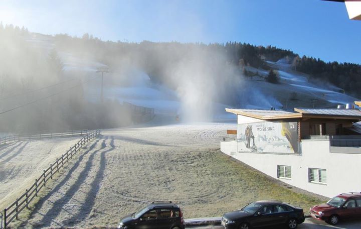 Tegnap beindultak a hóágyúk Hauser Kaibling (Schladming) alsóbb pályáin