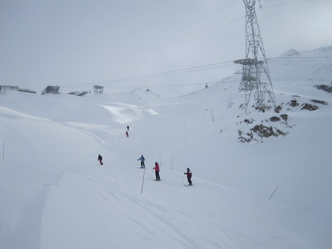 Les 2 Alpes szombat reggel