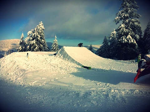 A snowpark A snowpark