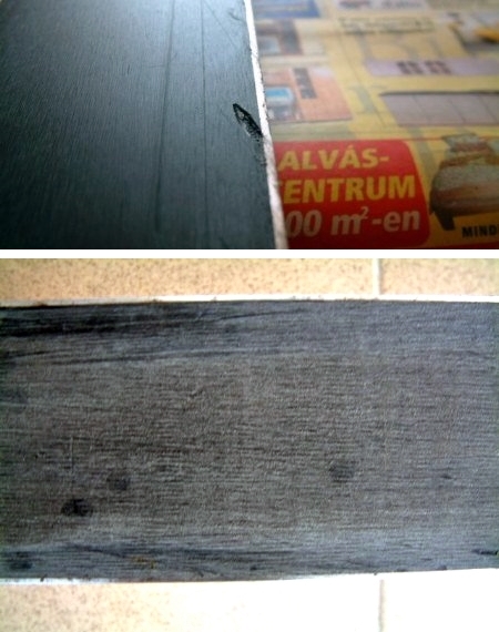 A síléc talpa waxolást igényel (ld. szürkés elszineződés) A síléc talpa waxolást igényel (ld. szürkés elszineződés)