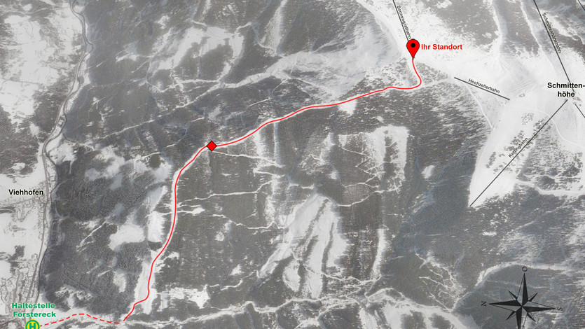 A 4 kilométeres freeride útvonal - Fotó: Schmitten A 4 kilométeres freeride útvonal - Fotó: Schmitten
