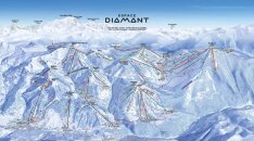Espace Diamant sítérkép Espace Diamant sítérkép
