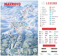Mavrovo sítérkép Mavrovo sítérkép
