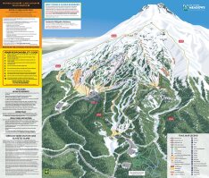 Mt Hood Sírégió sítérkép Mt Hood Sírégió sítérkép