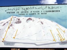 Oukaimeden sítérkép Oukaimeden sítérkép