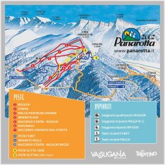 Valsugana - Panarotta 2002 sítérkép Valsugana - Panarotta 2002 sítérkép