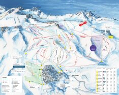 La Parva - Tres Valles sítérkép La Parva - Tres Valles sítérkép