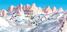 Passo Rolle sítérkép Passo Rolle sítérkép
