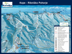 Ribnisko Pohorje sítérkép Ribnisko Pohorje sítérkép
