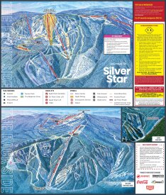 Silver Star, Big White sítérkép Silver Star, Big White sítérkép