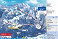 Bohinj - Vogel sítérkép Bohinj - Vogel sítérkép