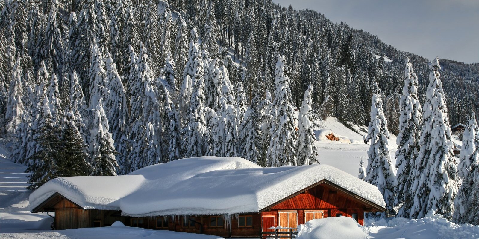 Obertilliach 2020 decemberében. Ennyi hó nem várható, de a karácsonyi hangulathoz elegendő lesz és a síterepeket is segítheti a nyitásban a mostani hó - Fotó: Stánicz Balázs (Stani)