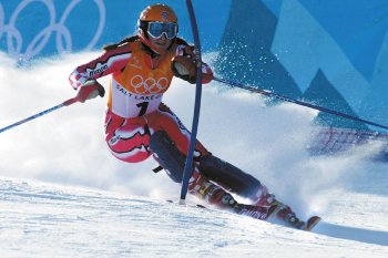 Janica Kostelic Salt Lake City-ben Janica Kostelic Salt Lake City-ben